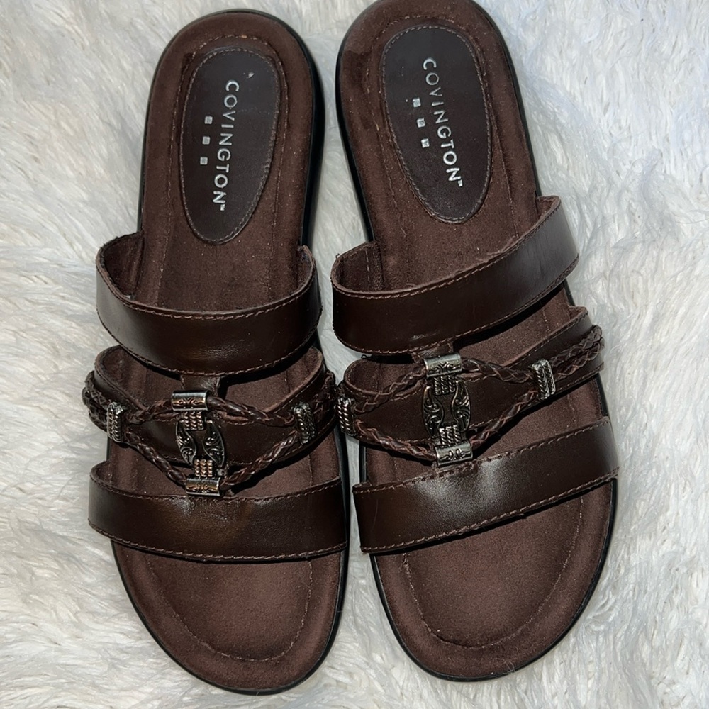 Covington Brown Sandals Size 8.5M